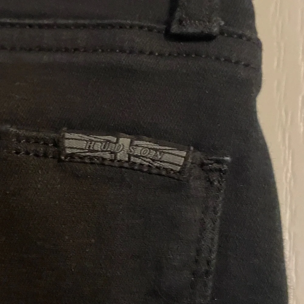Hudson‎ Natalie Midrise Ankle Skinny Jeans Black Raw Hem Size 29 NWMAR409ZHE